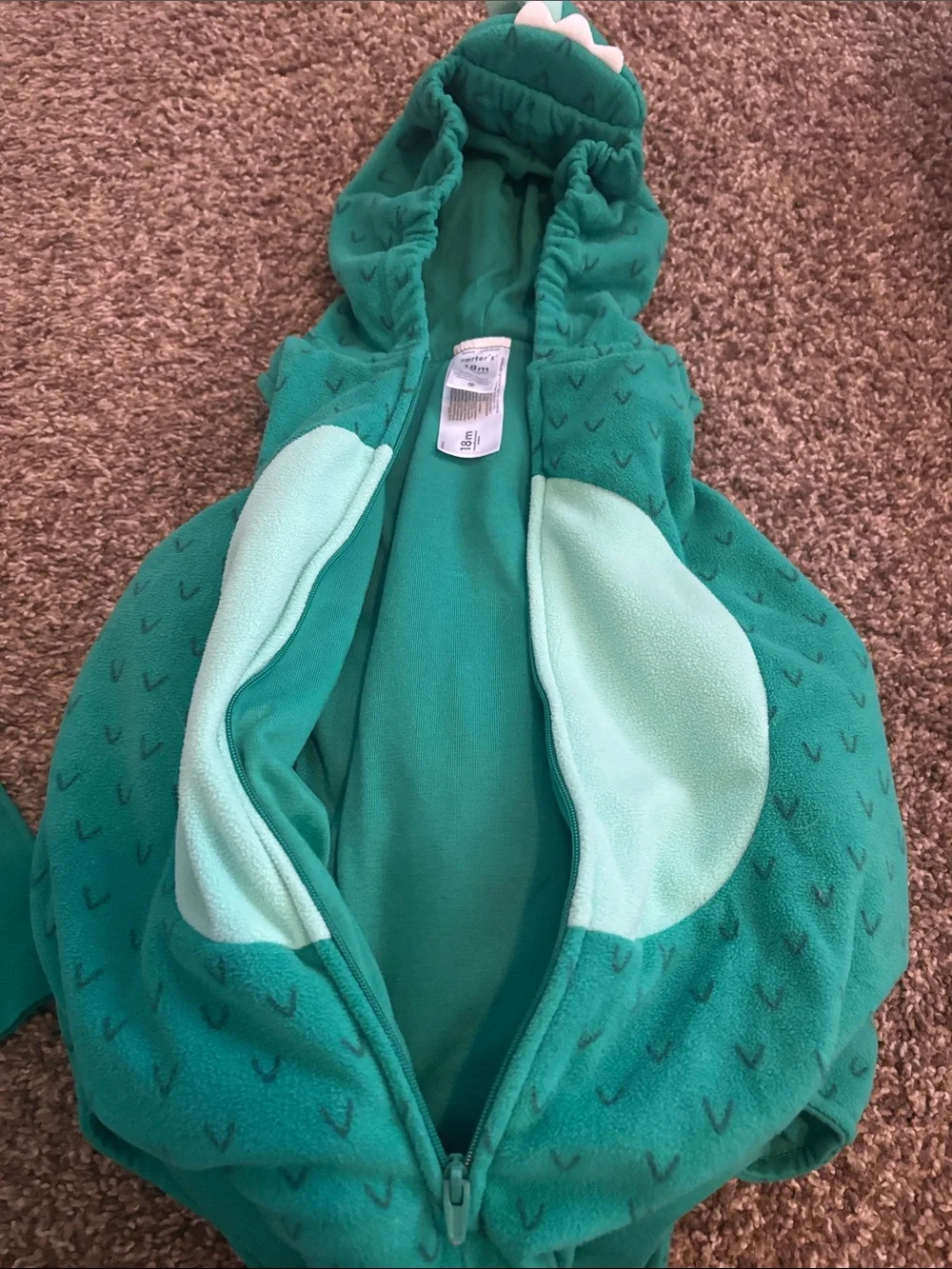 Green Toddler Dino Costume set